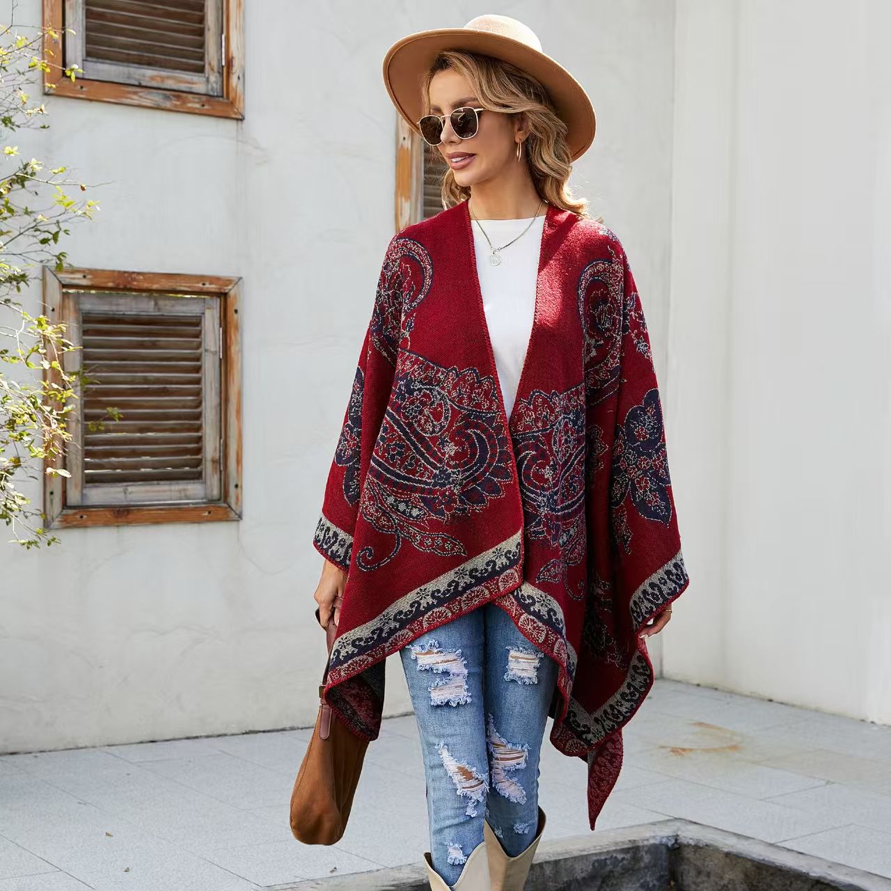 Patterned Faux Cashmere Warm S – Embroidery X Pattern recenzja i cena