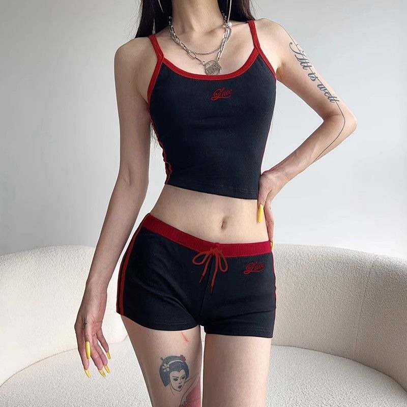 Woman Matching Sets Patchwork  – Embroidery Vest recenzja i cena