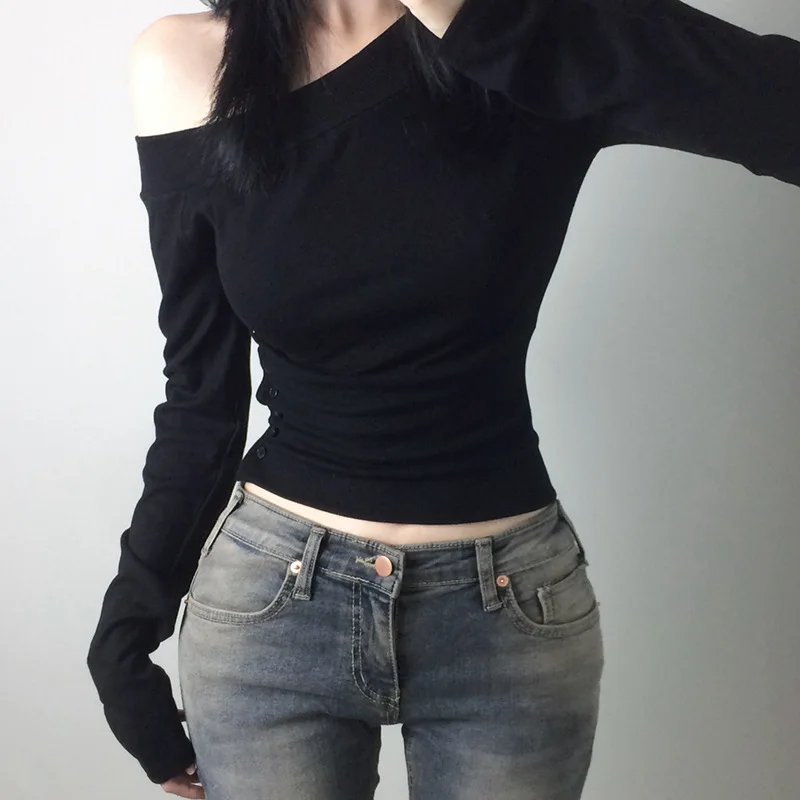 Y2K Vintage Pleated Button T-S – Embroidery A recenzja i cena