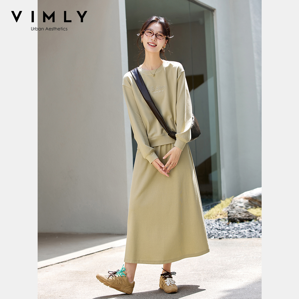 VIMLY 2 Piece Skirt Sets Woman – Embroidery Class recenzja i cena