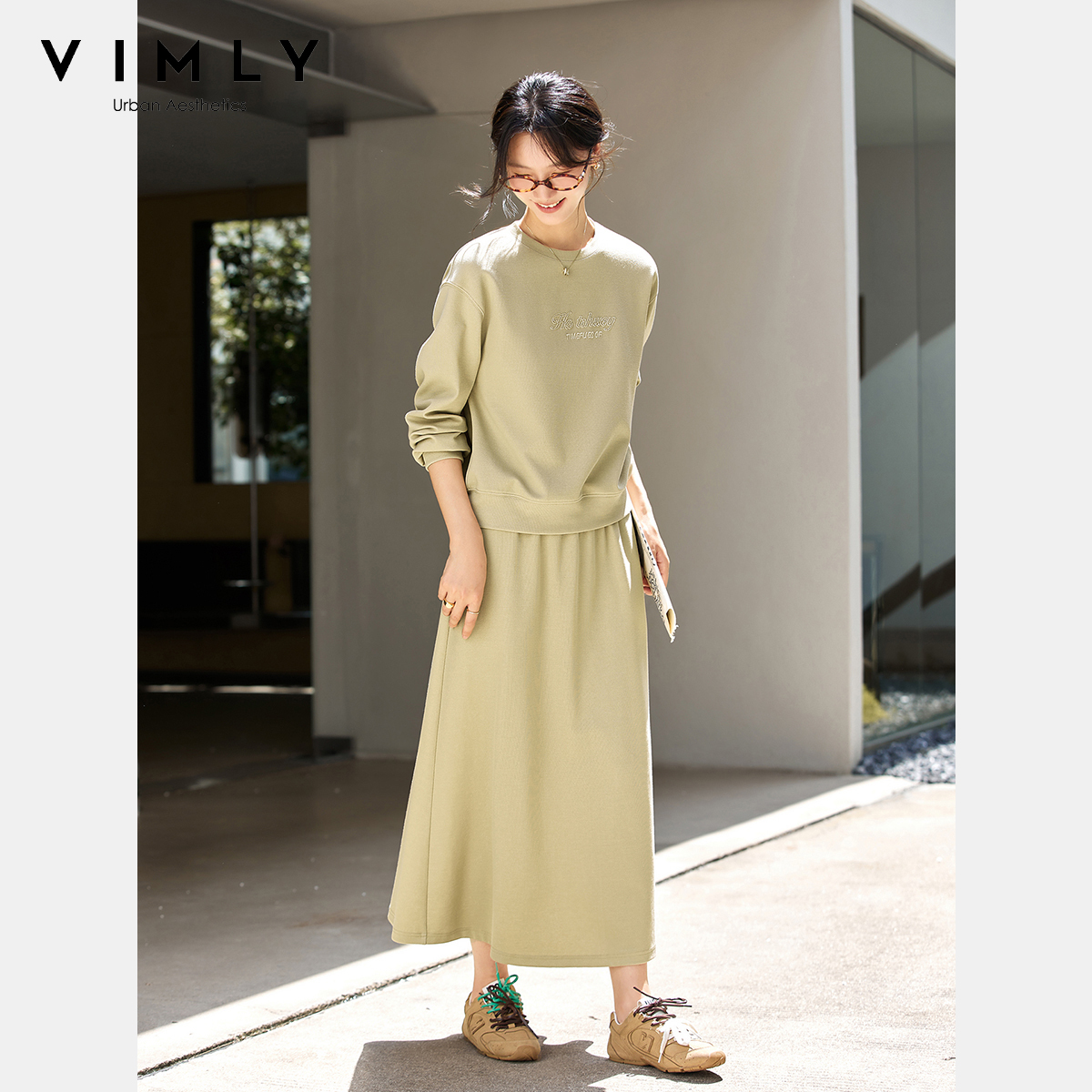 VIMLY 2 Piece Skirt Sets Woman – Embroidery Class recenzja i cena