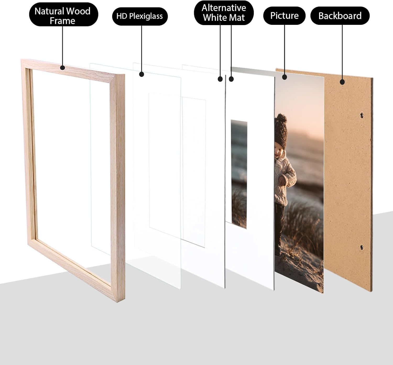 11x14 Picture Frame Natural So – Frame Display Wood recenzja i cena