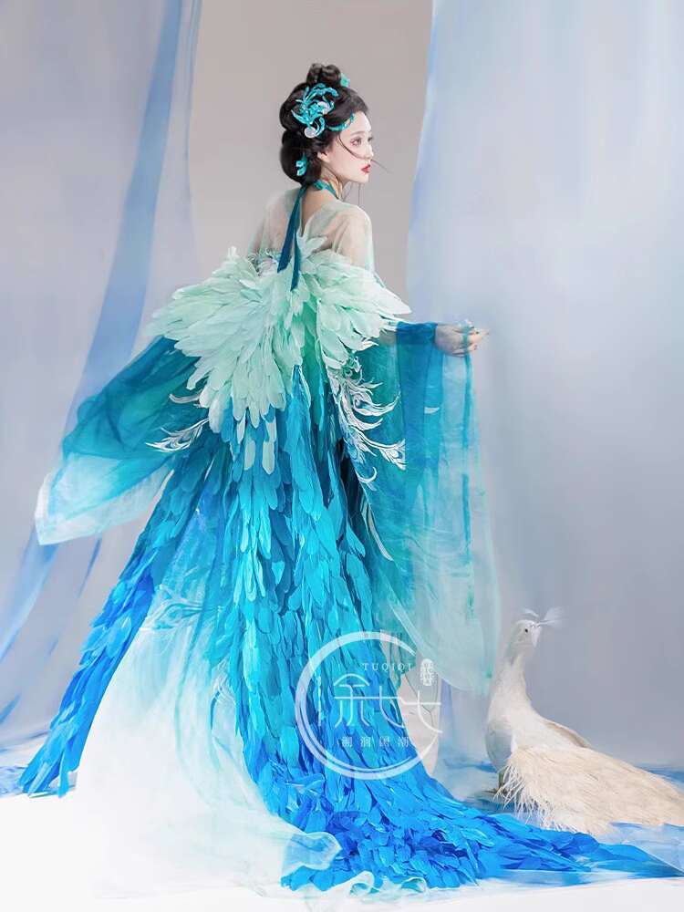 New Peacock Hanfu Womens fashi – Embroidery Skirt recenzja i cena