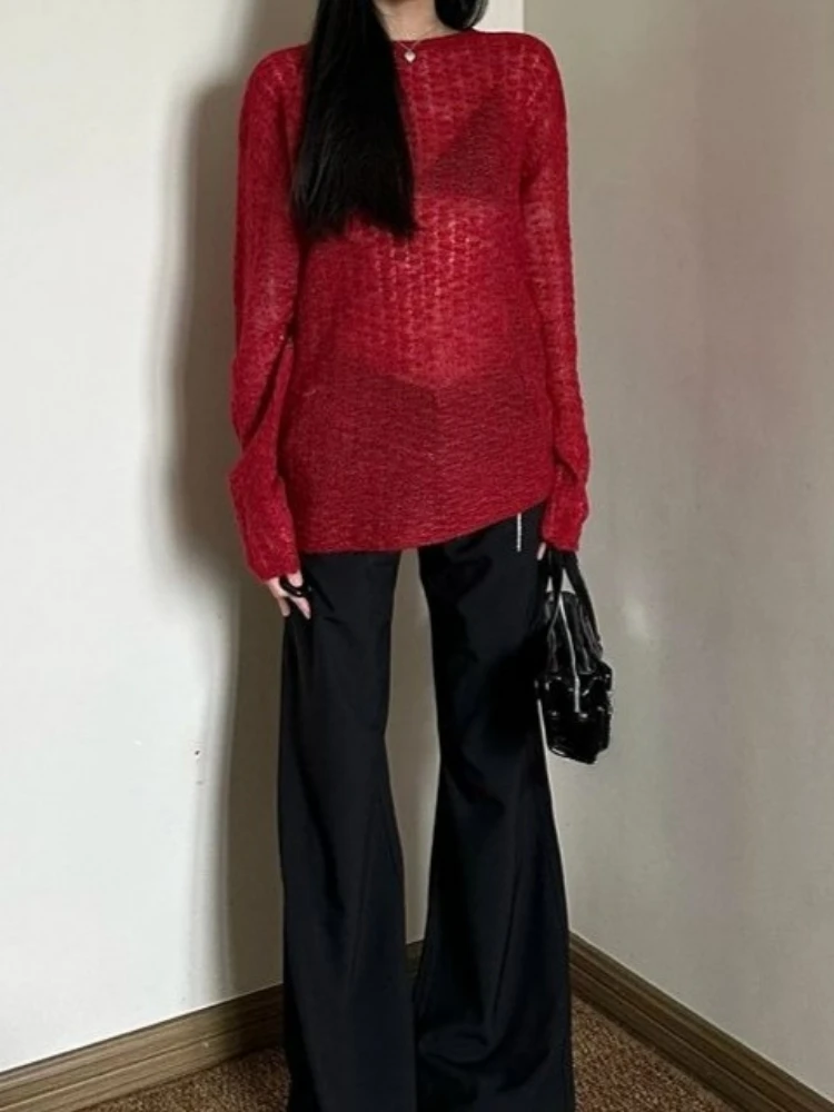 Y2K See-Through Knitted Women' – Embroidery A recenzja i cena