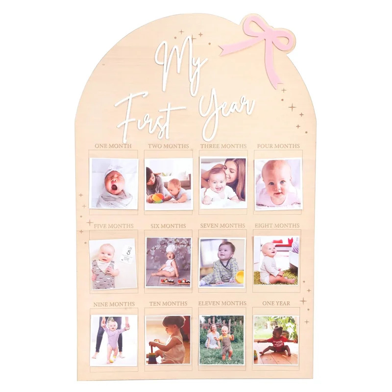 TEMIKIDS Newborn First Year of – Frame Display Wood recenzja i cena