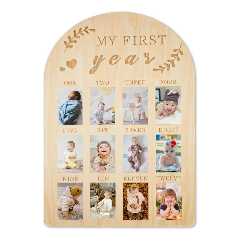 TEMIKIDS Newborn First Year of – Frame Display Wood recenzja i cena