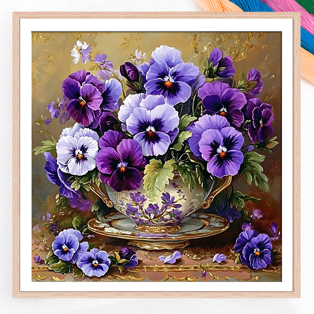 Flower Printed 11CT Cross Stit – Dmc Floss Set recenzja i cena