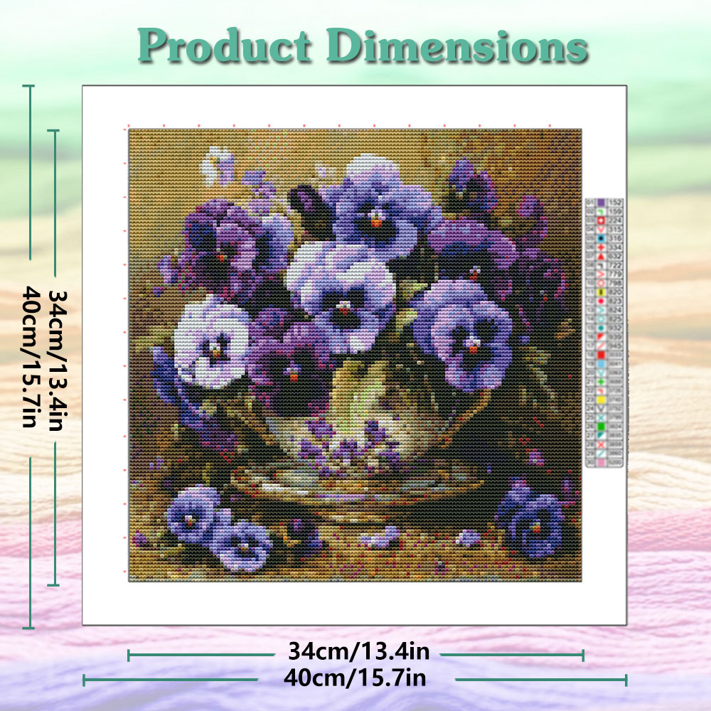 Flower Printed 11CT Cross Stit – Dmc Floss Set recenzja i cena