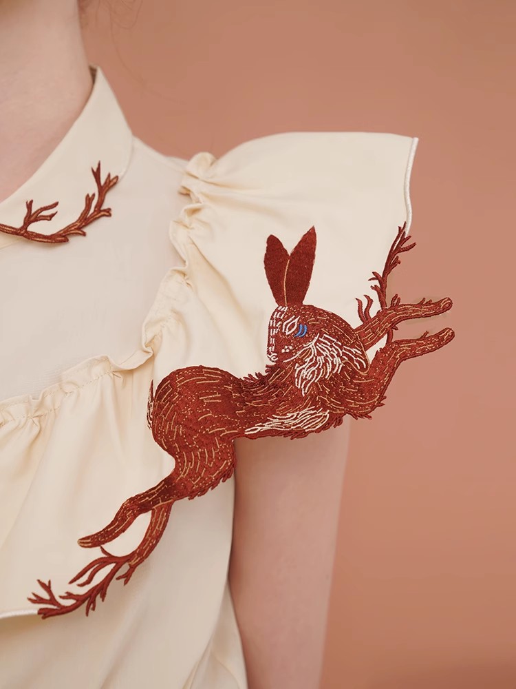 Rabbit Embroidered Shirt for W – Embroidery Rabbit recenzja i cena